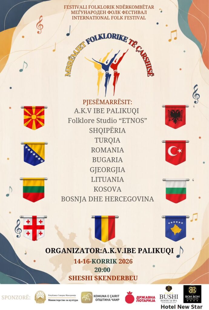 Mbrëmjet Folklorike të Çarshisë 2026 sjellin në Shkup ansamble nga 9 shtete  FOTO 